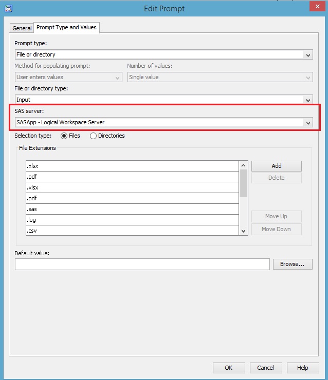 SASApp - Logical Workspace Server