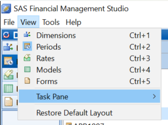 View ► Task Pane