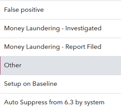 dispositions sorted by user relevance